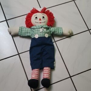 Vintage like new "Raggedy Andy" bedside plush doll